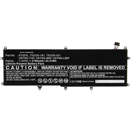 Laptop-Akku HP PRO X2 612 G1 TASTATURBASIS KT02XL 3230MAH 7,5V
