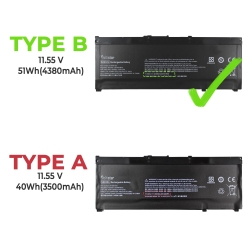 Batteria per laptop per HP PAVILION 15-CX 15-CX0020NR L08855-855 HSTNN-IB8L SR03XL