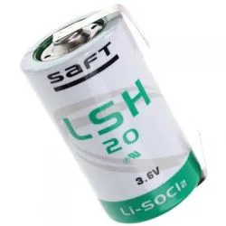 Pila Litio con Terminales o Pestañas en U D Saft LSH 20 3.6V Li-SOCl2 Pila Litio con Terminales o Pestañas en U D Saft LSH 20 3.6V Li-SOCl2