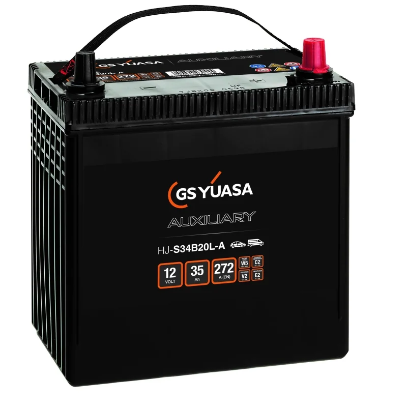 Batería Yuasa S34B20L 12V 35Ah 265A JIS