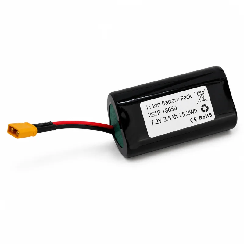 Batería litio INNPO 18650 2S1P 7.2V 3.5Ah XT30
