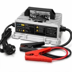 Cargador LiFePO4 30A para baterías de litio 12.8V con pinzas