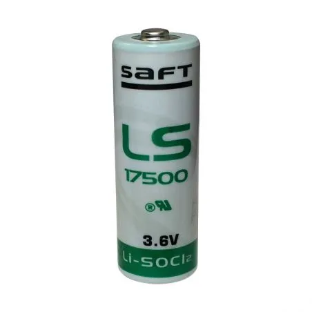 Pila Litio Standard A Saft LS 17500 3.6V Li-SOCl2 Pila Litio Standard A Saft LS 17500 3.6V Li-SOCl2
