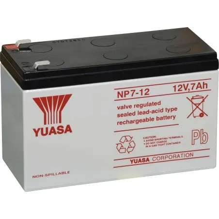 Batteria al Piombo-Acido AGM 12V 7Ah YUASA NP7-12 Batteria al Piombo-Acido AGM 12V 7Ah YUASA NP7-12
