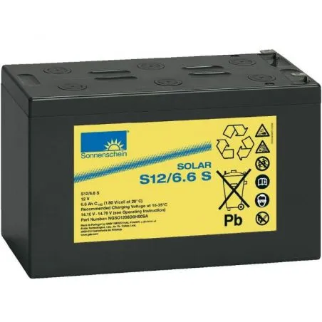 Batería 12V 6.6Ah Sonnenschein Batería 12V 6.6Ah Sonnenschein
