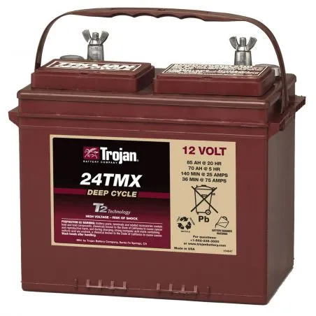 Batteria al Piombo 12V 85Ah Trojan 24TMX Deep Cycle Batteria al Piombo 12V 85Ah Trojan 24TMX Deep Cycle