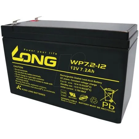 Batteria al Piombo-Acido AGM 12V 7.2Ah LONG WP7.2-12 Batteria al Piombo-Acido AGM 12V 7.2Ah LONG WP7.2-12