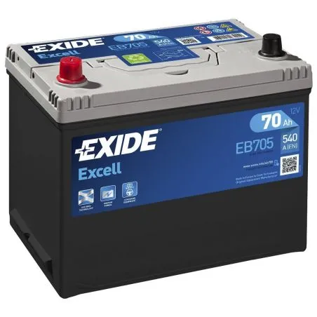 Batteria Exide Excell EB705 Batteria Exide Excell EB705