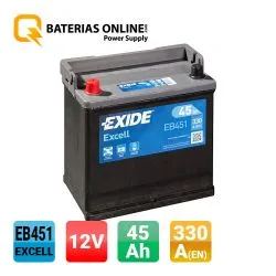 Batería Exide Excell EB451 Batería Exide Excell EB451