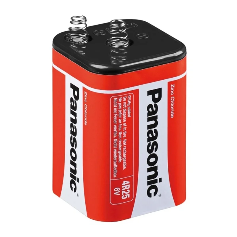 Batterie a Blocco al Cloruro di Zinco Speciali Panasonic 4R25 6V (1 Unità)