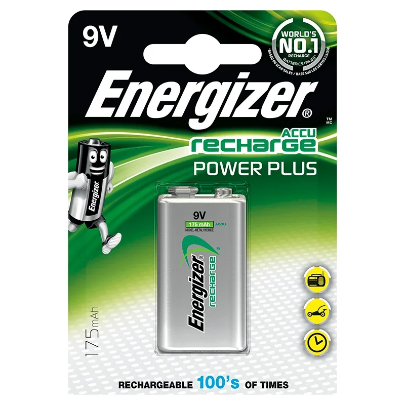 Wiederaufladbare batterien Energizer 9V 175 MAh