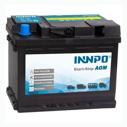 Akku INNPO AGM 60Ah 680A