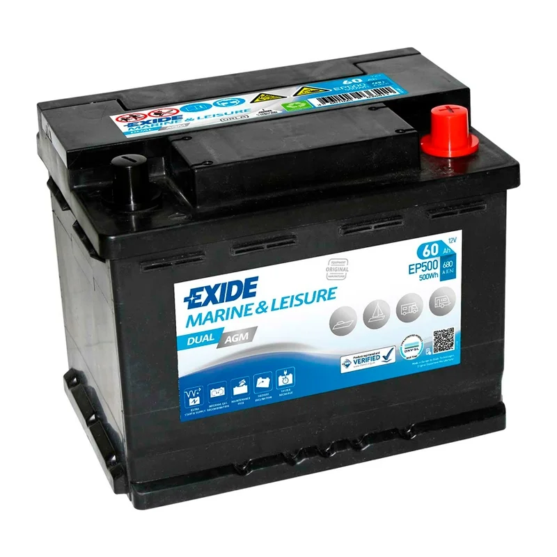 Batterie Exide EP500 Dual AGM 60Ah