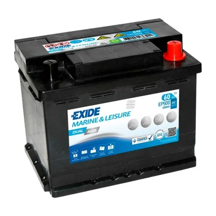 Batteria Exide EP500 Dual AGM 60Ah