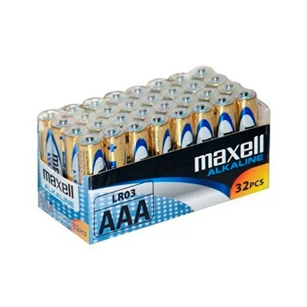 Batterie Alcaline Maxell AAA LR03 Alkaline (32 Unità) Batterie Alcaline Maxell AAA LR03 Alkaline (32 Unità)