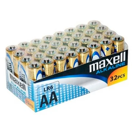Pilas Alcalinas Maxell AA LR6 Alkaline (32 Unidades) Pilas Alcalinas Maxell AA LR6 Alkaline (32 Unidades)