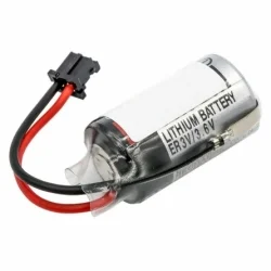 Batteria Litio ER3V (Cella + Connettore) Controller Logico Programmabile (PLC) Sostitutivo 3,6V-1200mAh OMRON YASKAWA