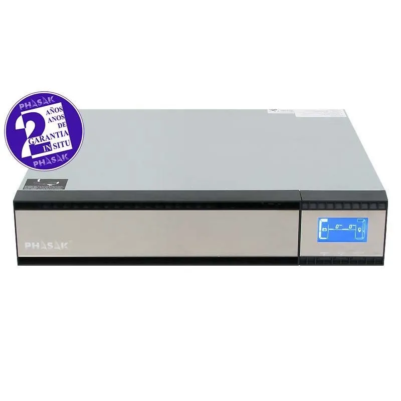 UPS Phasak-Pro Rack 3000 VA Online, tv LCD 19"