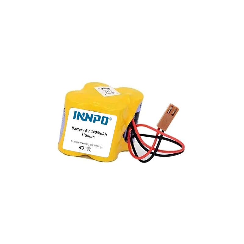 Lithium Batterie + Anschluss A068-6114-K504 PLC 6V 4400mAh