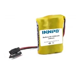 Batteria al Litio + Connettore A98L-0031-0011-L PLC 6V 2200mAh