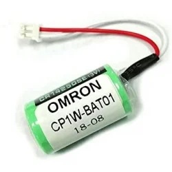 CP1W-BAT01 Lithiumbatterie (Zelle + Stecker) für speicherprogrammierbare Steuerung (PLC) 3V - 850mAh, Omron CP1-Serie