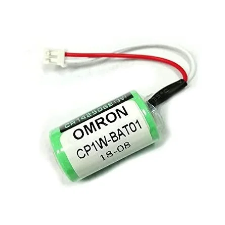 CP1W-BAT01 Lithiumbatterie (Zelle + Stecker) für speicherprogrammierbare Steuerung (PLC) 3V - 850mAh, Omron CP1-Serie