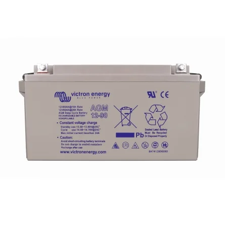Batería de Plomo-Ácido AGM 12V 90Ah Victron Cíclica Batería de Plomo-Ácido AGM 12V 90Ah Victron Cíclica