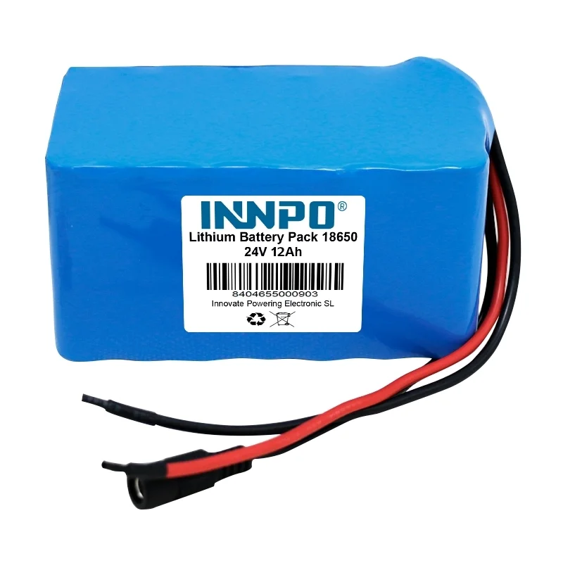 Pacco Batterie al Litio 18650 batteria 24V 12Ah