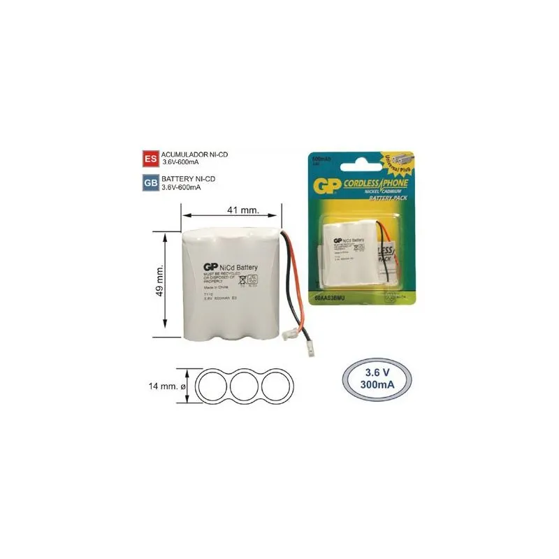 Akku schnurloses Telefon T 110 3.6 V 600mAh