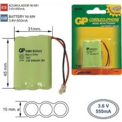 Batteria del Telefono cordless T207 3.6 V 550mAh