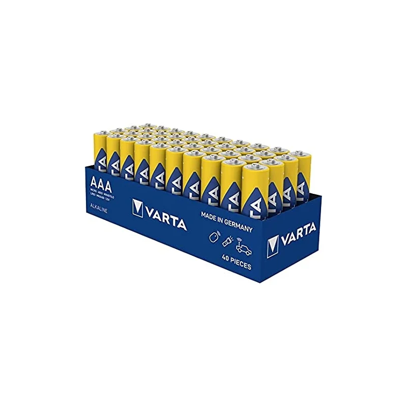 Batterie Varta Industrial Pro AAA LR3 (40 Unità)