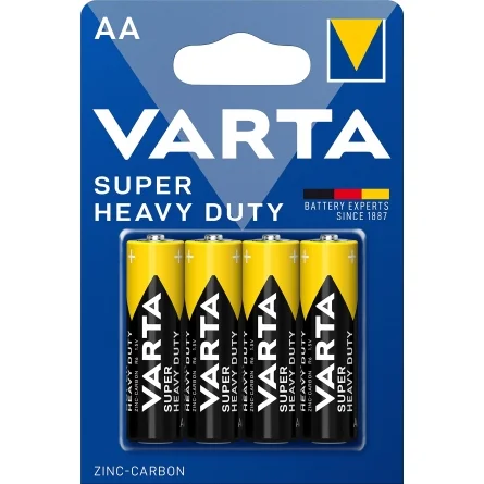 Varta AA Zink-Kohlenstoff Batterien Super Heavy Duty (4 Stück) Varta AA Zink-Kohlenstoff Batterien Super Heavy Duty (4 Stück)