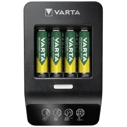 Varta LCD Ultraschnellladegerät für AA, AAA Ni-Mh Akkus mit 4 AA 2100mAh Akkus