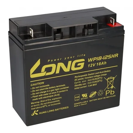 Batteria al Piombo-Acido AGM 12V 18Ah LONG WP18-12SHR Batteria al Piombo-Acido AGM 12V 18Ah LONG WP18-12SHR