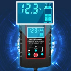 Batteria al piombo caricabatterie 6V e 12V 2A