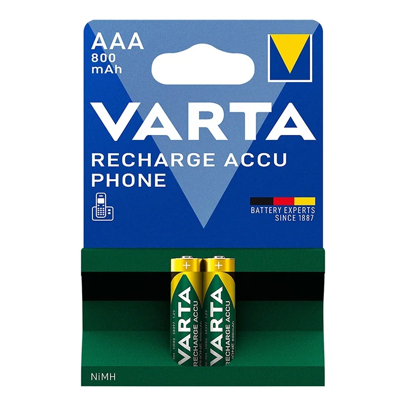 Akkus Varta AAA 800mah Blister von 2