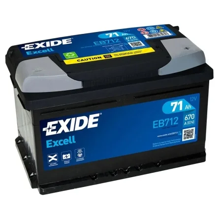 Batterie Exide Excell EB712 71Ah