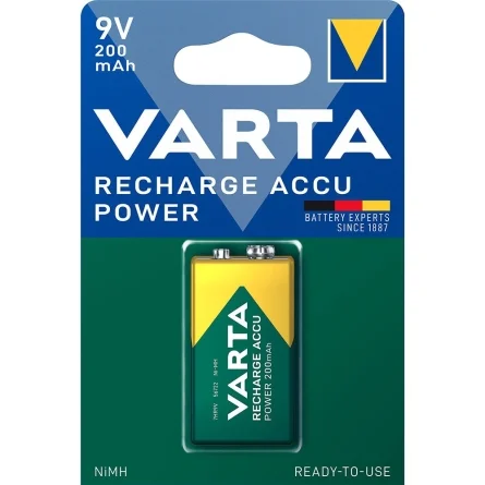 Batteria ricaricabile Varta 9V 200 mAh