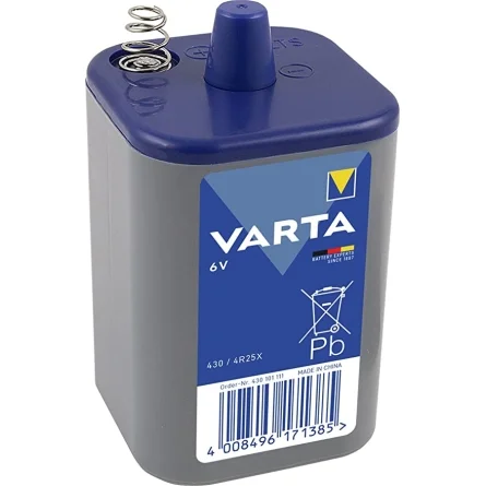 Varta 430 4R25X 6V Spezial-Zinkchlorid-Blockbatterien (1 Stück) Varta 430 4R25X 6V Spezial-Zinkchlorid-Blockbatterien (1 Stück)