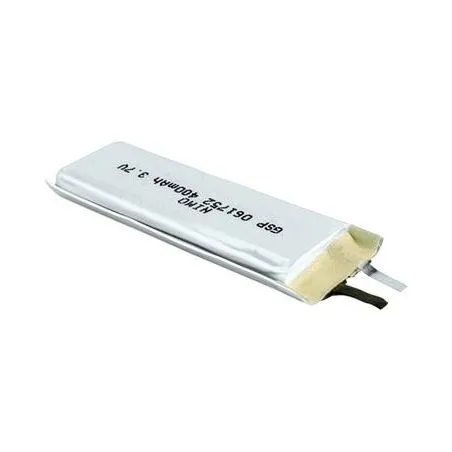 Batería recargable Li-polimero 400mAh Batería recargable Li-polimero 400mAh