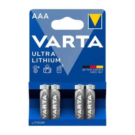 Lithium Batterien Varta AAA Ultra Lithium (4 Stück) Lithium Batterien Varta AAA Ultra Lithium (4 Stück)