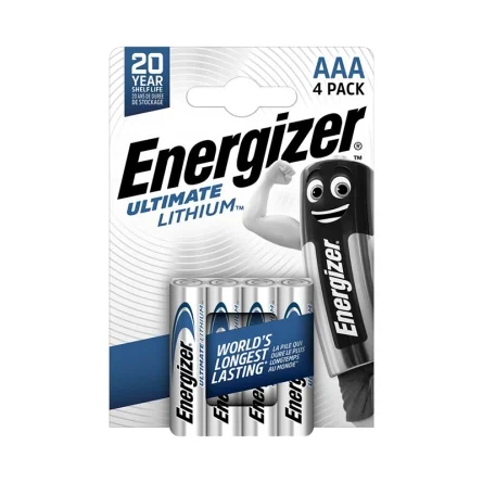 Pilas Litio Energizer Ultimate Lithium AAA (4 Unidades) Pilas Litio Energizer Ultimate Lithium AAA (4 Unidades)