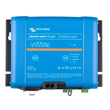 Cargador de Baterías Victron Phoenix Smart IP43 12V / 50A (1+1) Cargador de Baterías Victron Phoenix Smart IP43 12V / 50A (1+1)
