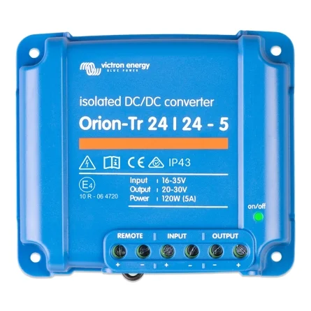 Convertidor DC-DC Aislado Victron Orion-Tr 24-24 5A (120W) Convertidor DC-DC Aislado Victron Orion-Tr 24-24 5A (120W)