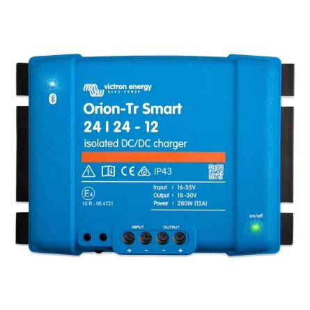 Victron Orion-Tr Smart 24V - 24V 12A (280W) Caricabatterie CC-CC Isolato Victron Orion-Tr Smart 24V - 24V 12A (280W) Caricabatterie CC-CC Isolato