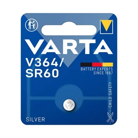 Batterie a Bottone Ossido d'Argento Varta V364 SR60 (1 Unità) Batterie a Bottone Ossido d'Argento Varta V364 SR60 (1 Unità)
