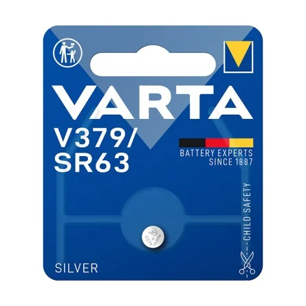 Pilas de Botón Óxido de Plata Varta V379 SR63 (1 Unidad) Pilas de Botón Óxido de Plata Varta V379 SR63 (1 Unidad)