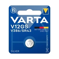 Batterie a Bottone Ossido d'Argento Varta V12GS V386 SR43 (1 Unità)