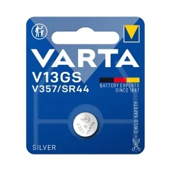Batterie a Bottone Ossido d'Argento Varta V13GS V357 SR44 (1 Unità)