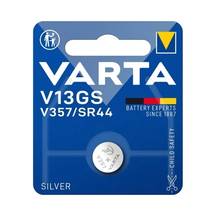 Varta V13GS V357 SR44 Silberoxid-Knopfzellen (1 Stück) Varta V13GS V357 SR44 Silberoxid-Knopfzellen (1 Stück)